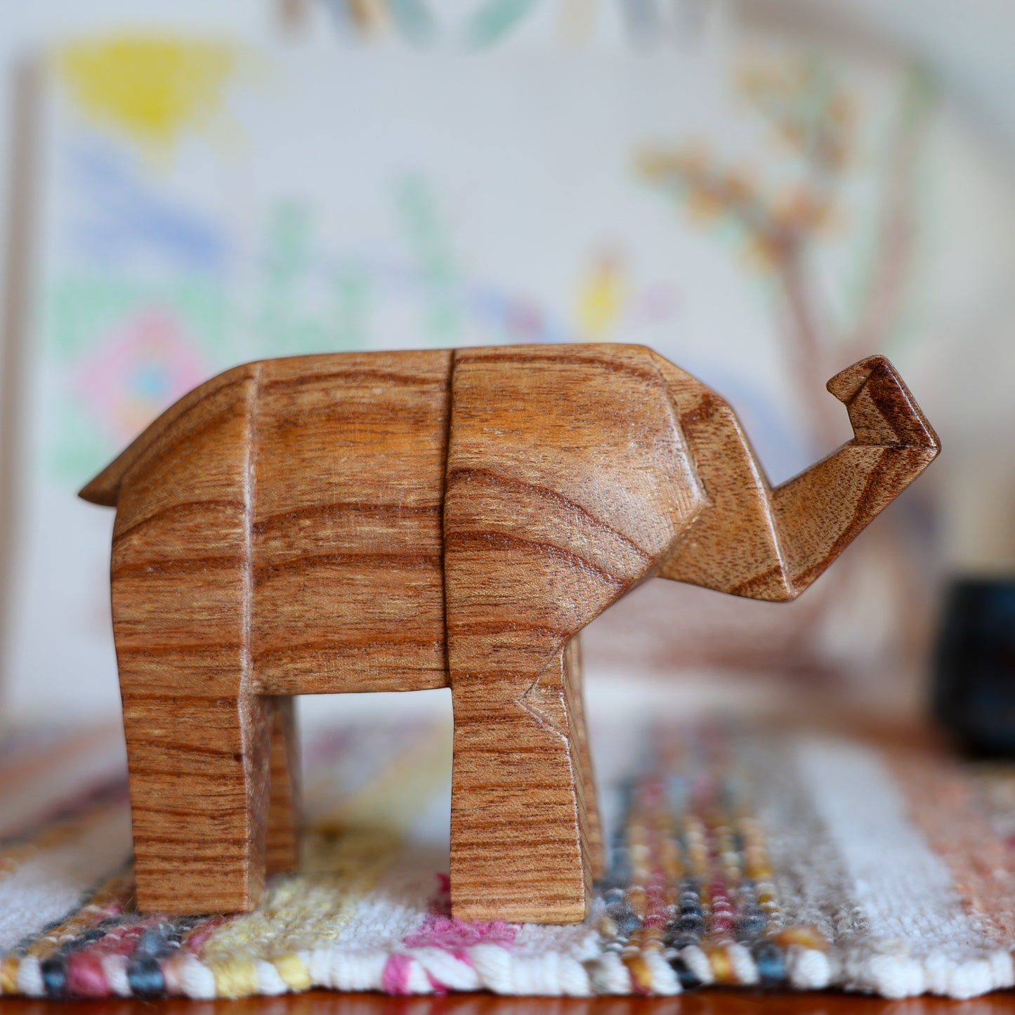 Elephant Wood Handicraft Carving