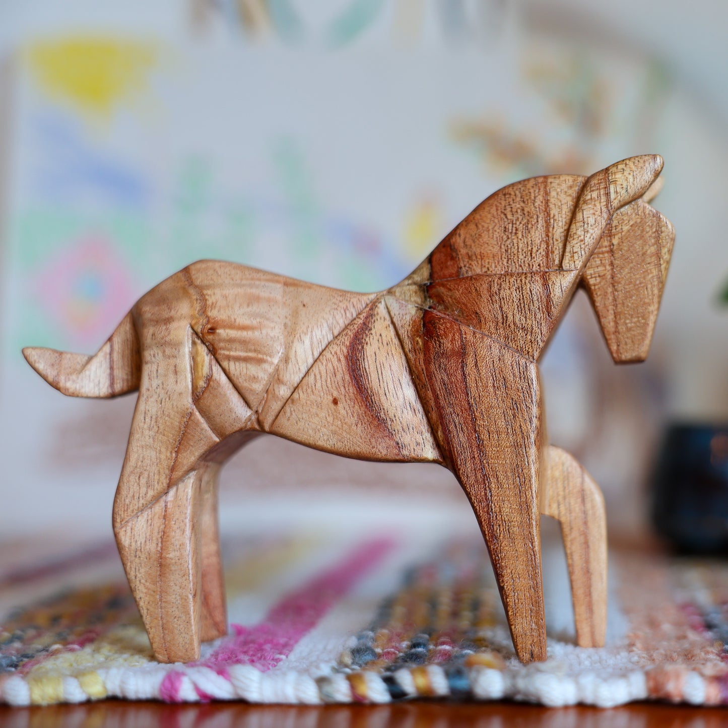 Horse Wooden Handicraft Carving