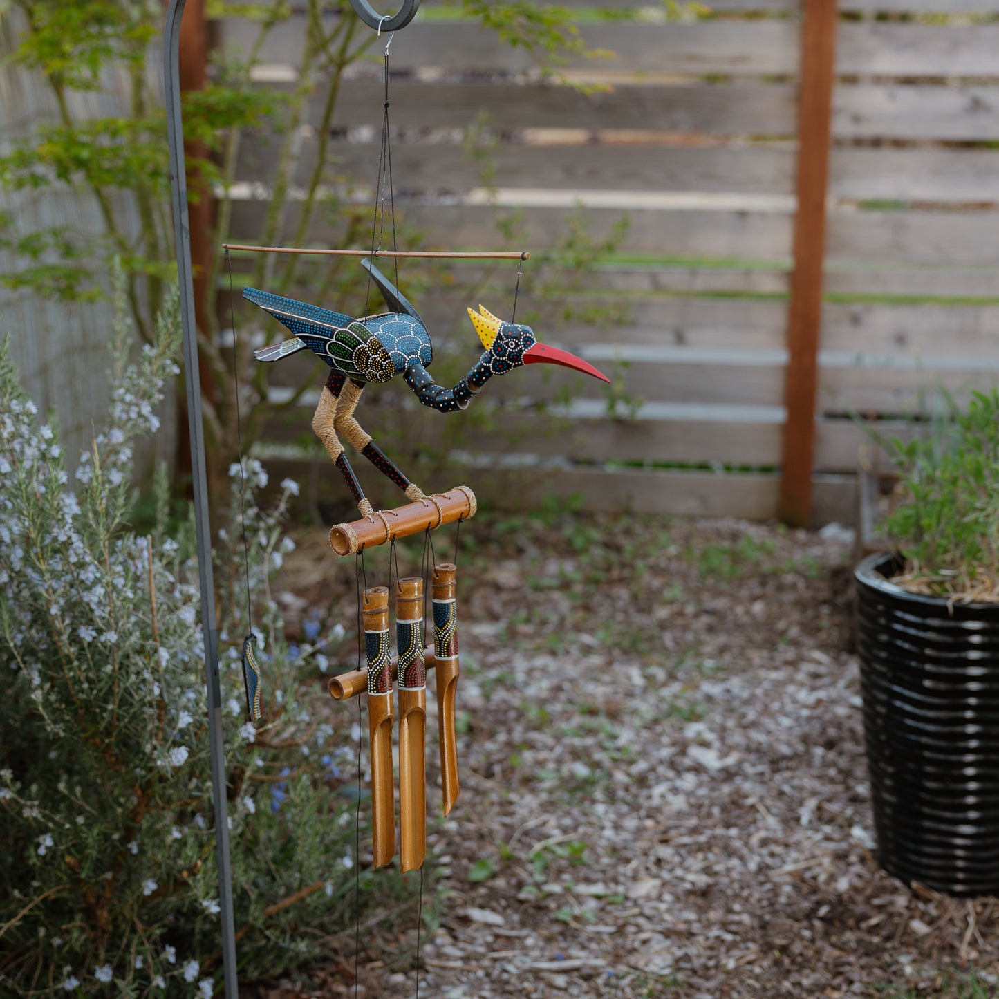 Abby Bird Bobbing Head Bamboo Wind Chime
