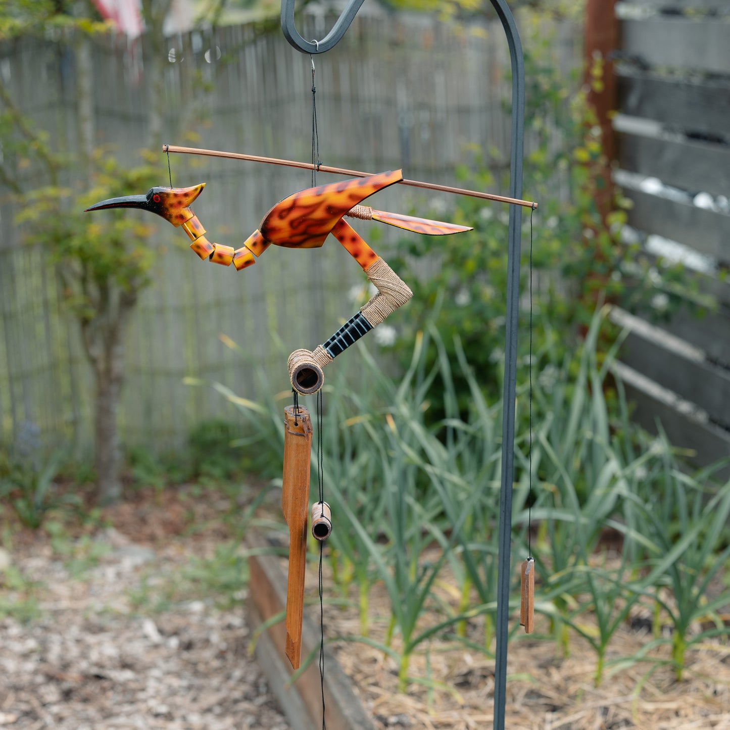 Phoenix Bobbing Head Bird Wind Chime