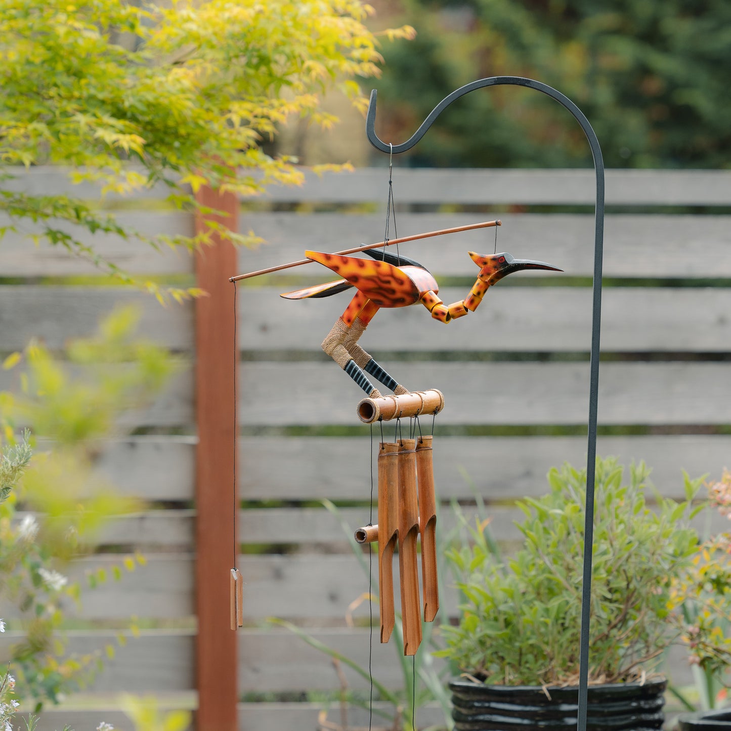 Phoenix Bobbing Head Bird Wind Chime