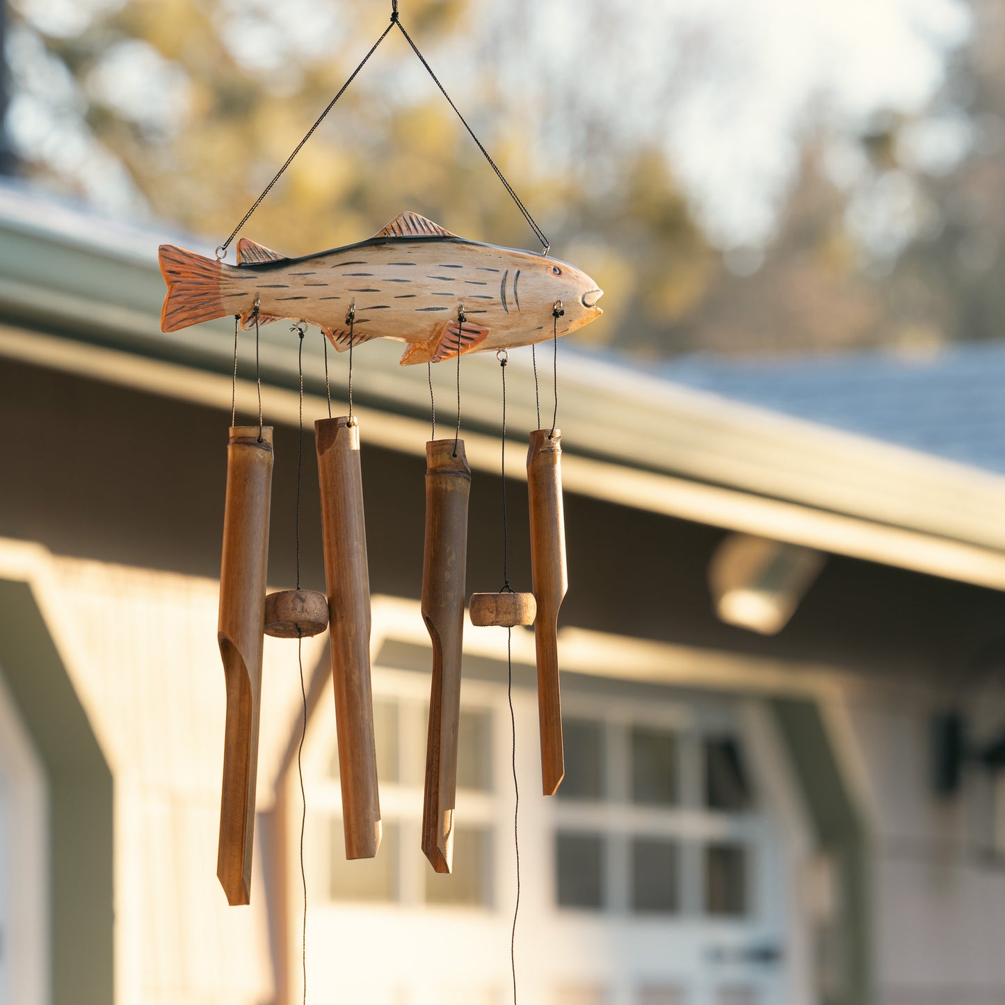 Trout Bamboo Wind Chime