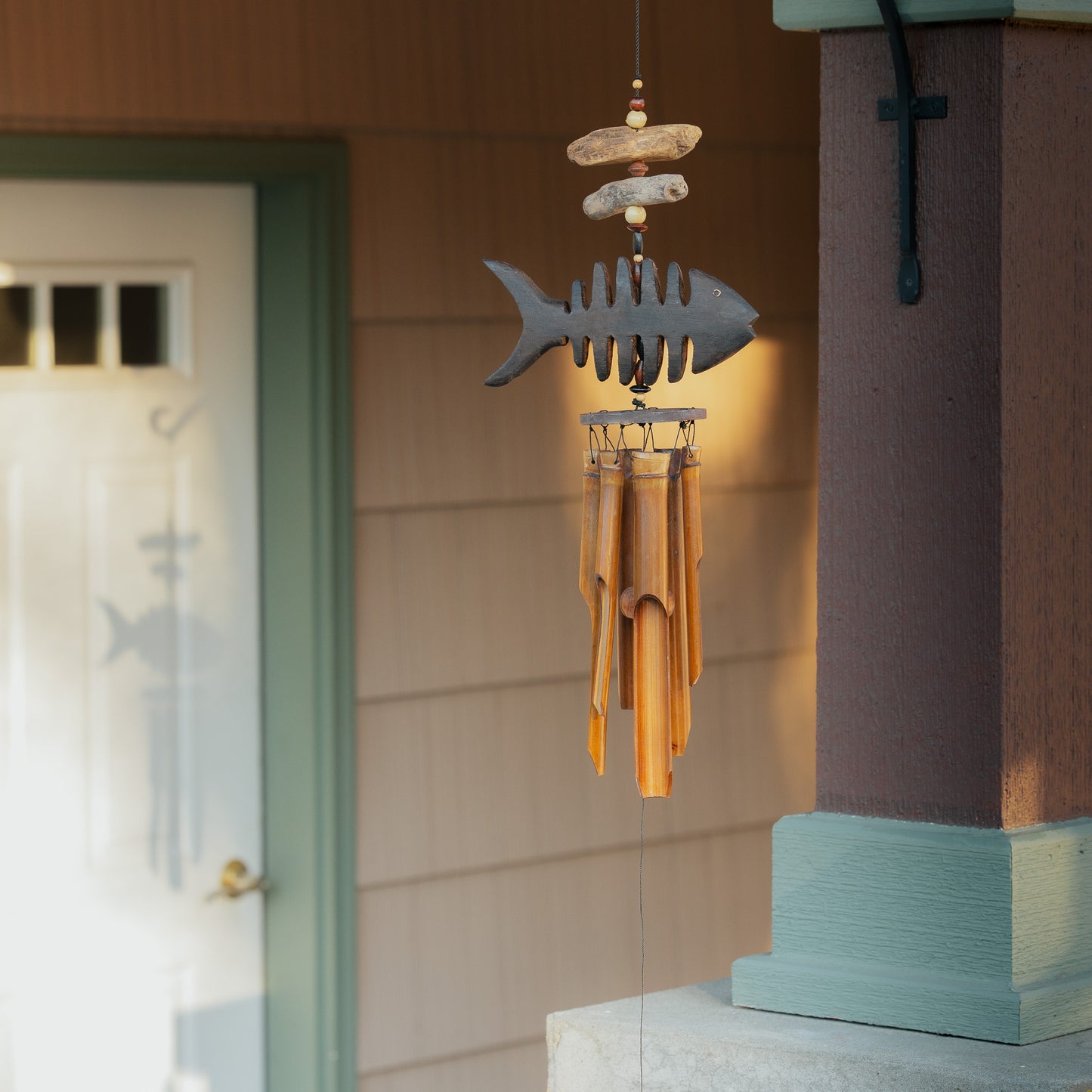 Bone Fish Bamboo Wind Chime