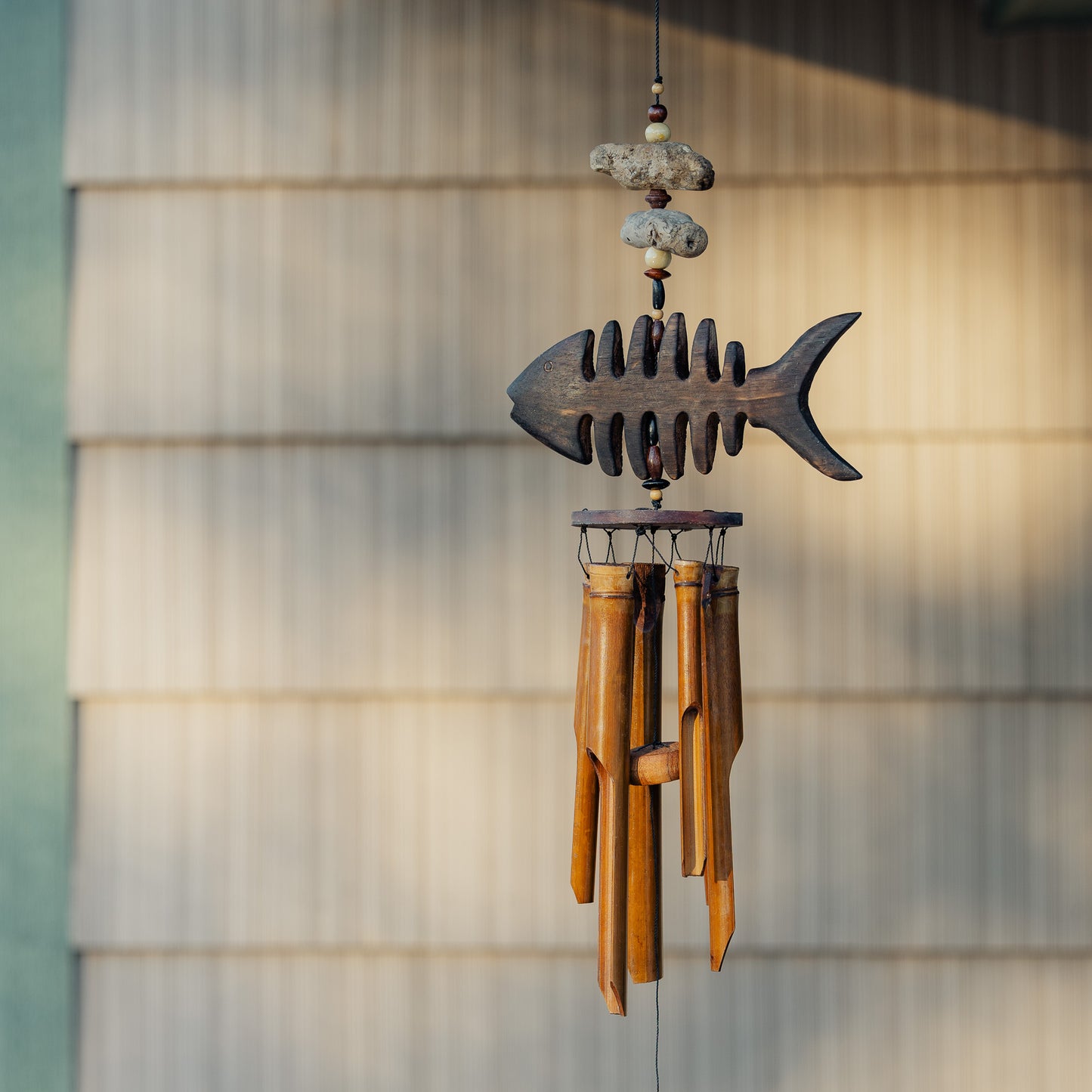 Bone Fish Bamboo Wind Chime