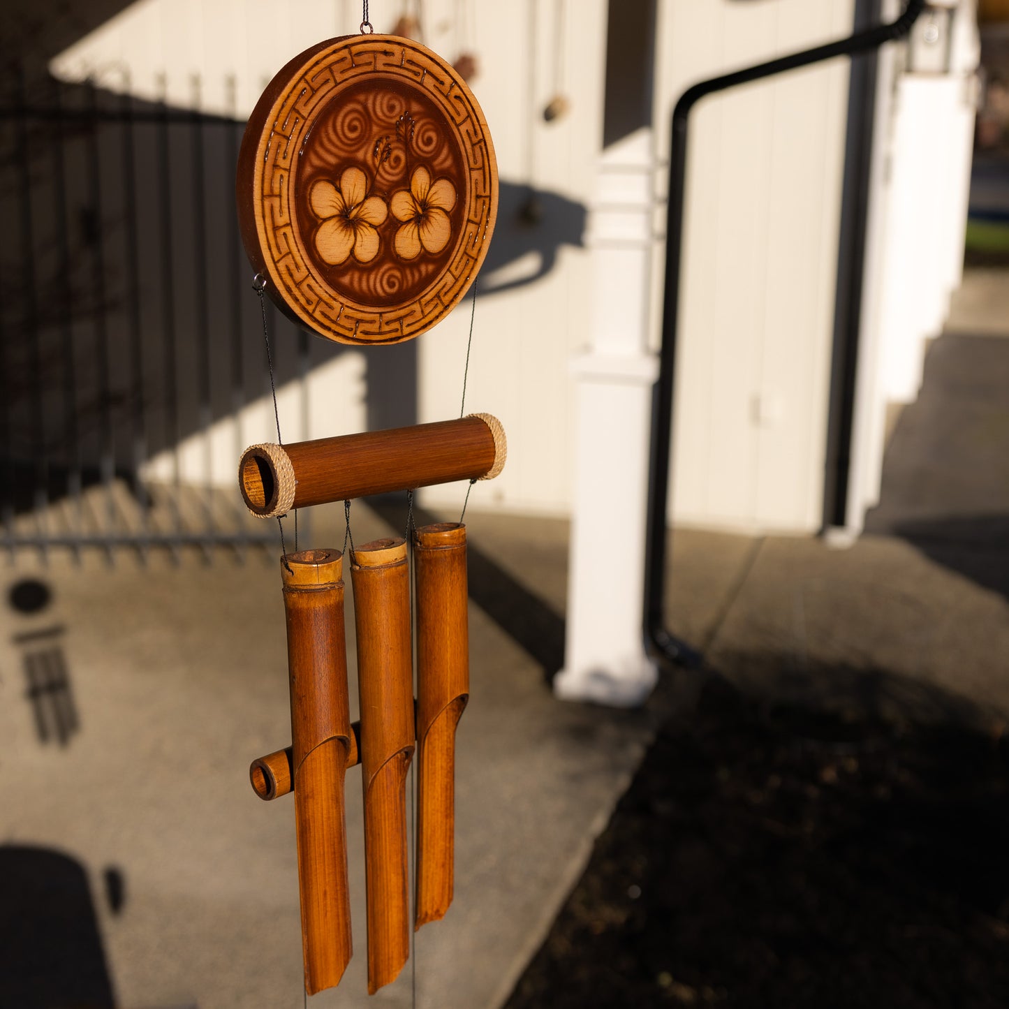 Assorted Carved Harmony Style Bamboo Wind Chimes