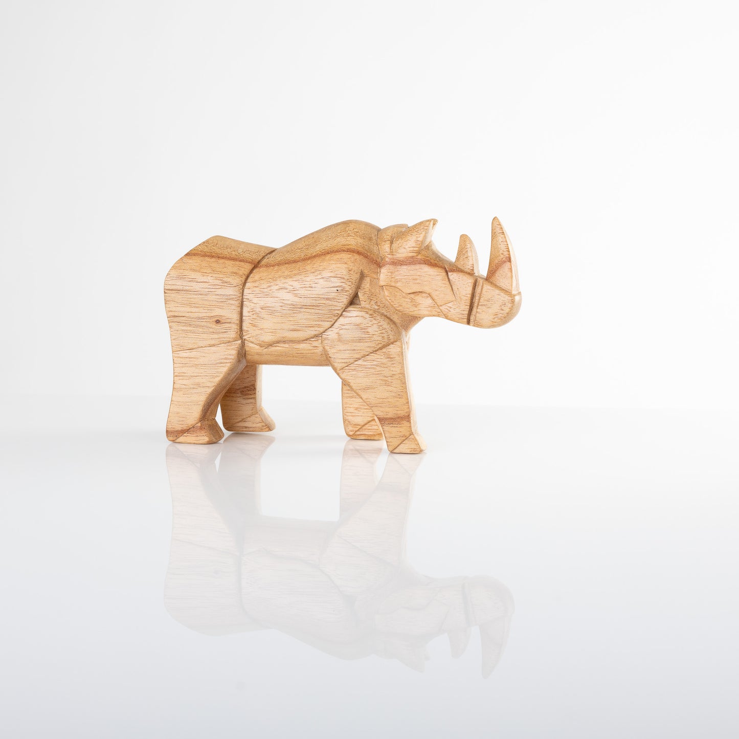 Rhino Wooden Handicraft Carving