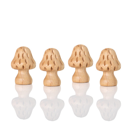 4pc Mini Morel Mushroom Set