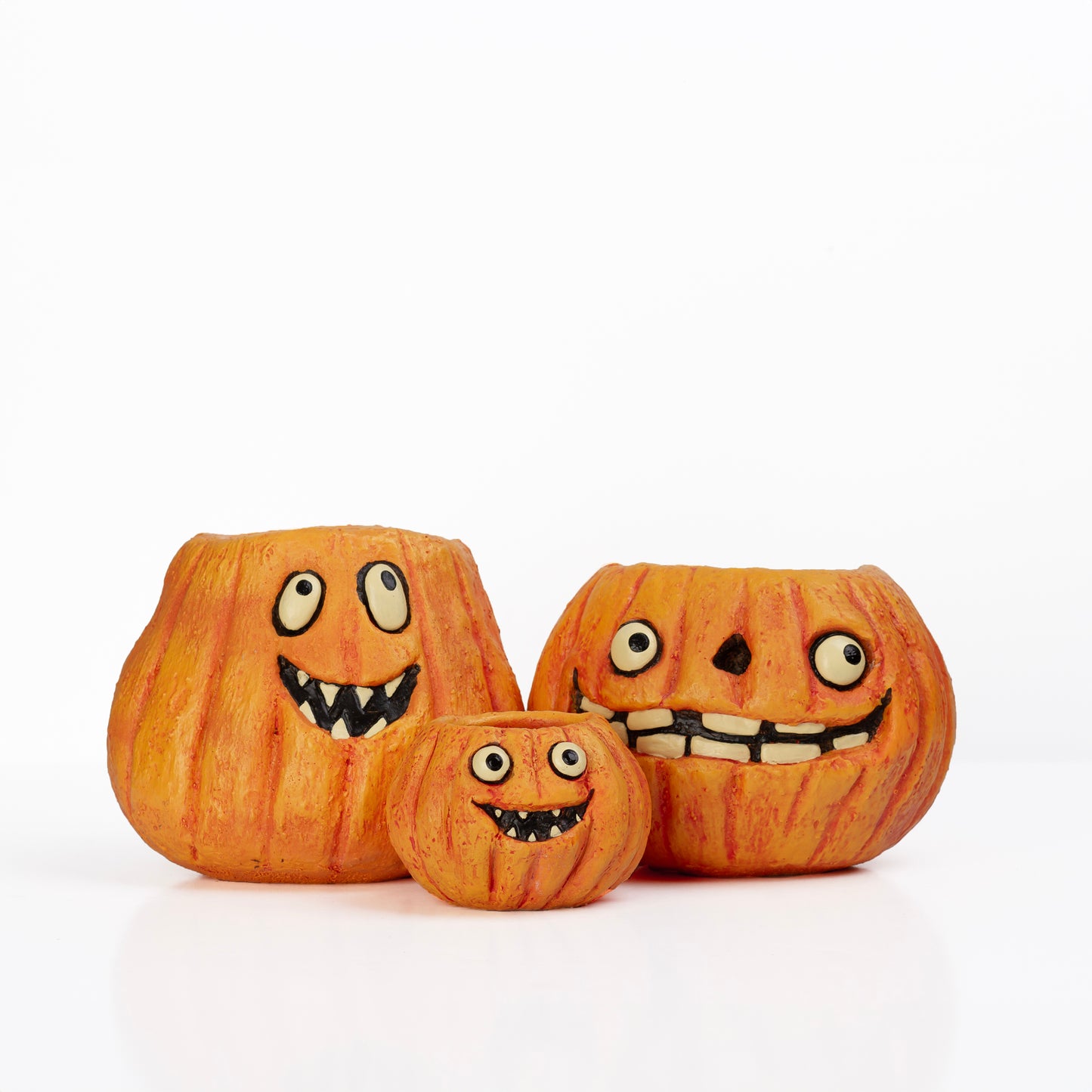 3pc Pumpkin Family Blobhouse Planter Set - Gourdon, Jack, Snickers