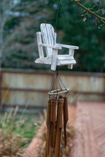 Weathered Beach Chair Breezy Wind Chime