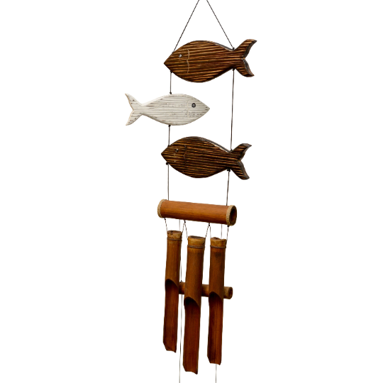 Fun Fish Harmony Bamboo Wind Chimes
