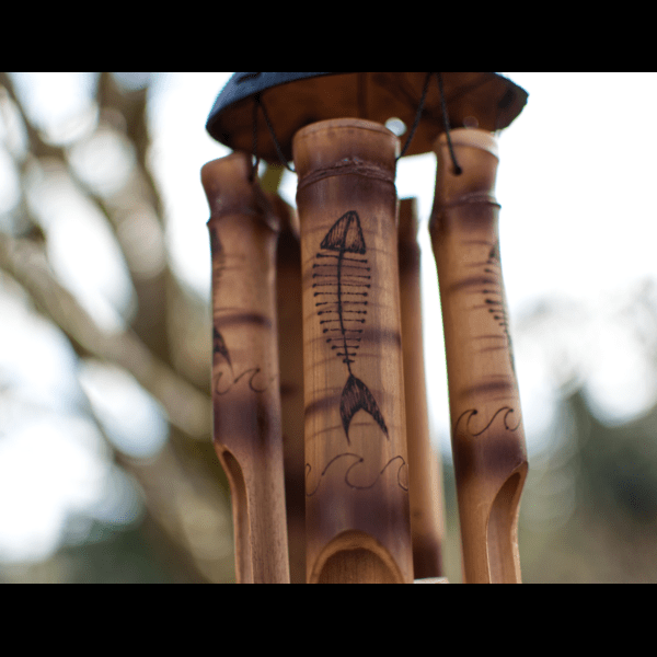 Bone Fish Bamboo Wind Chime