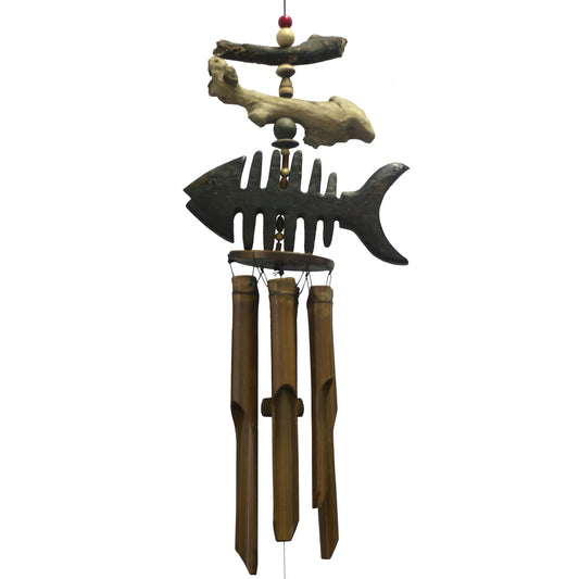 Bone Fish Bamboo Wind Chime