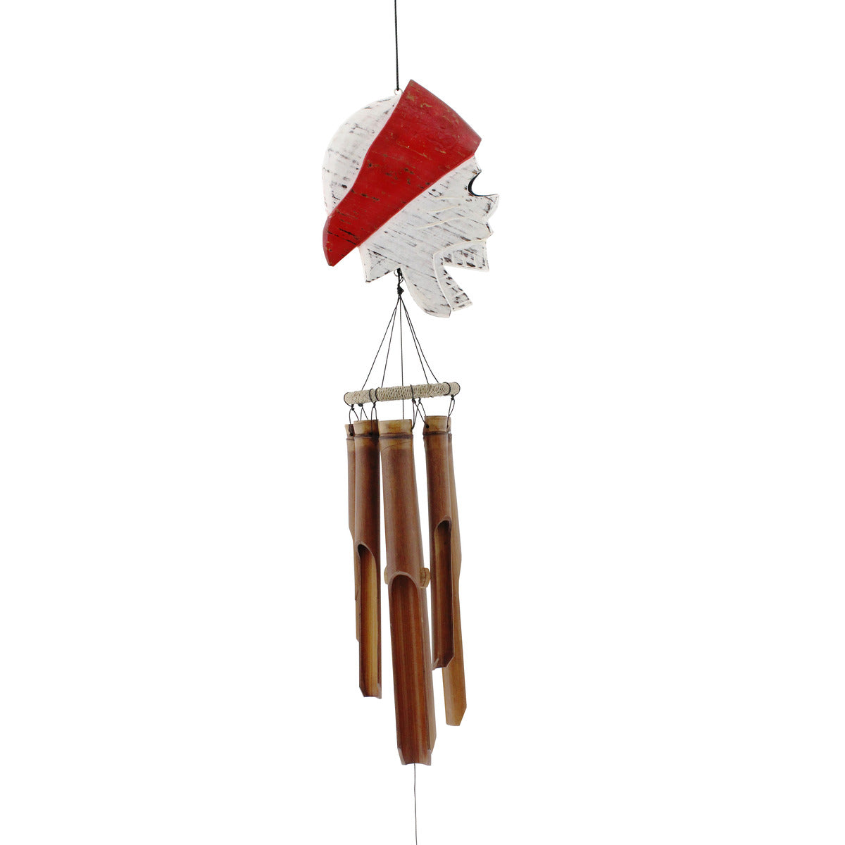 Skeleton Pirate Head Wind Chime