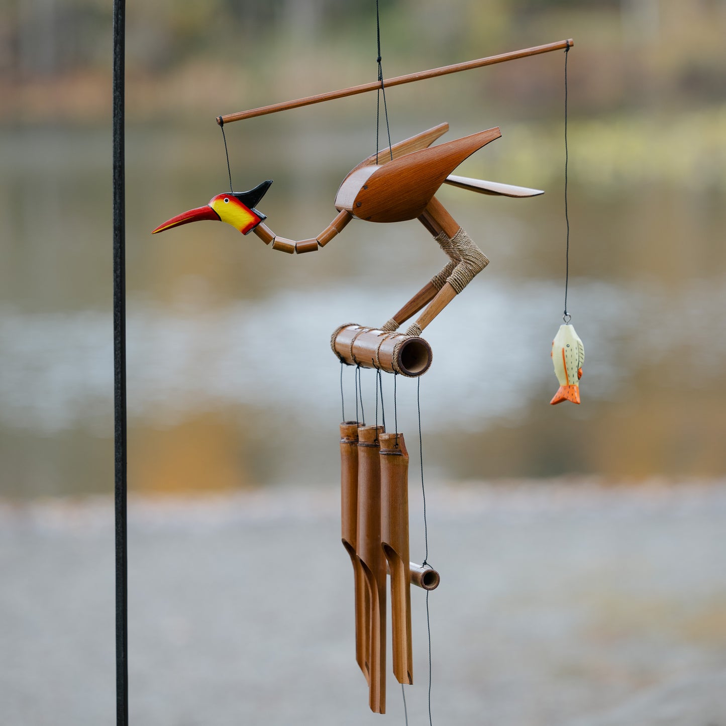 Rodney Bird Bobbing Head Wind Chime