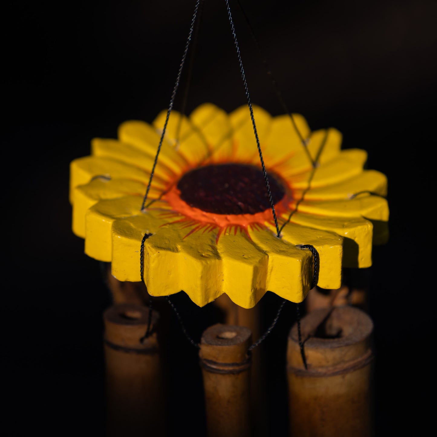 Sunflower Bamboo Wind Chime