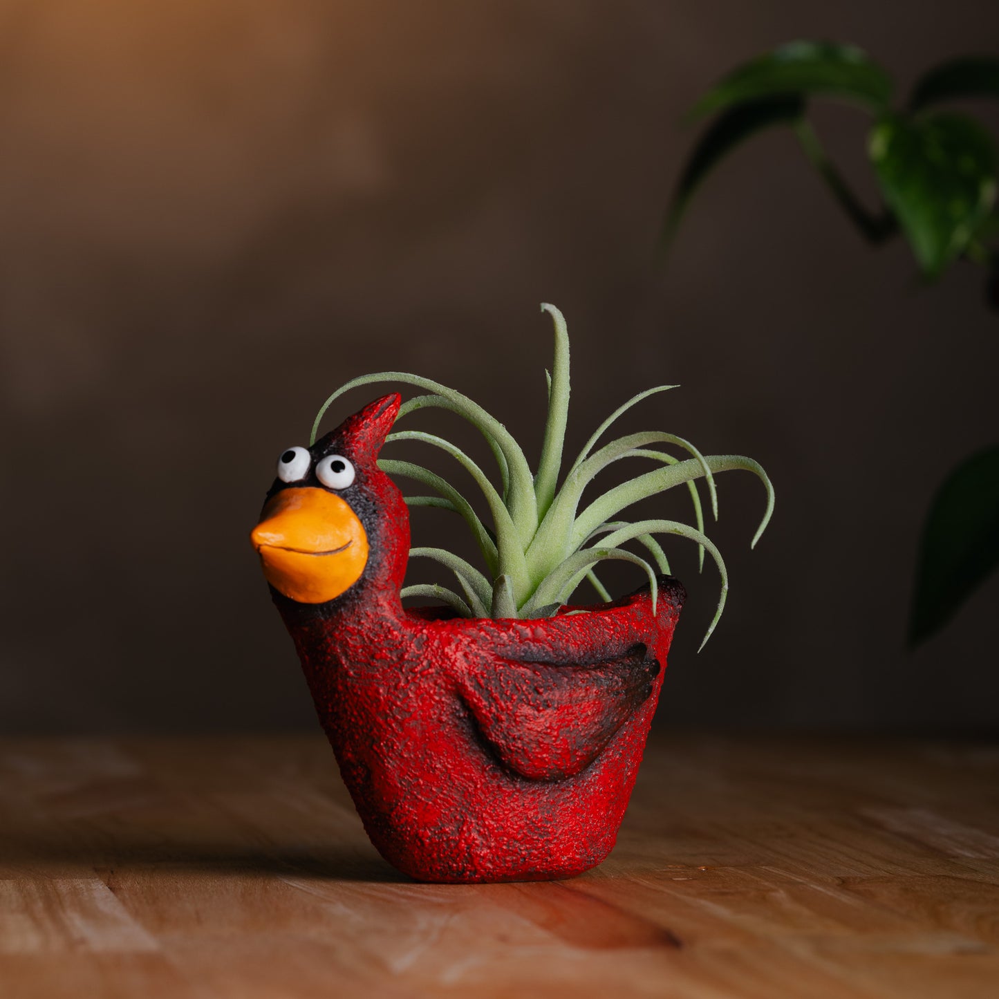 Cardinal Blobhouse Planter - Blaze