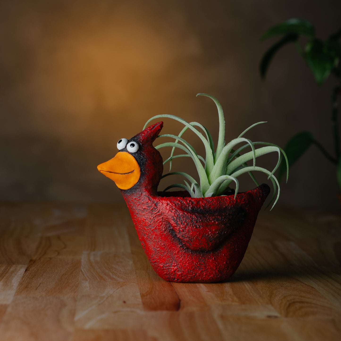 Cardinal Blobhouse Planter - Blaze