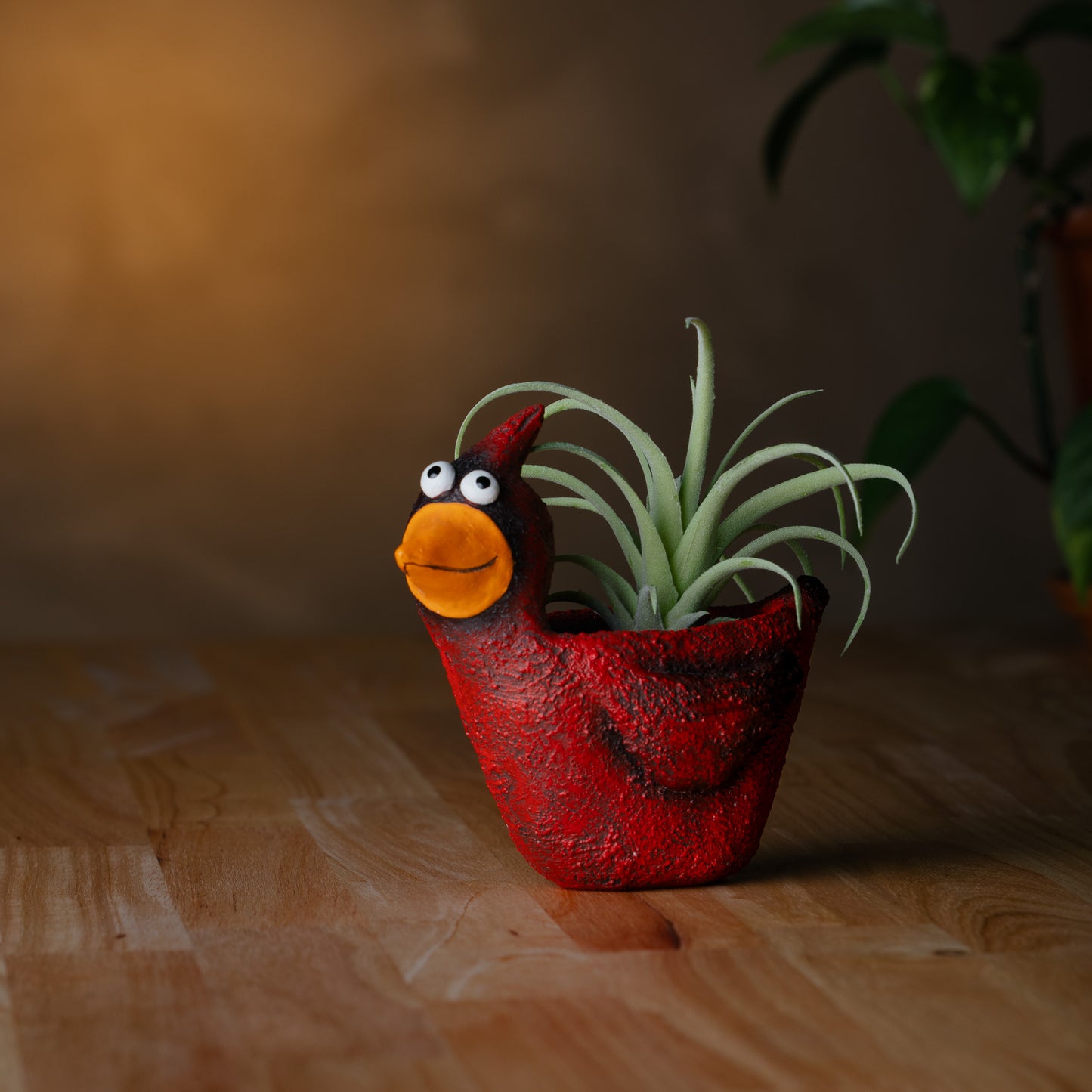 Cardinal Blobhouse Planter - Blaze