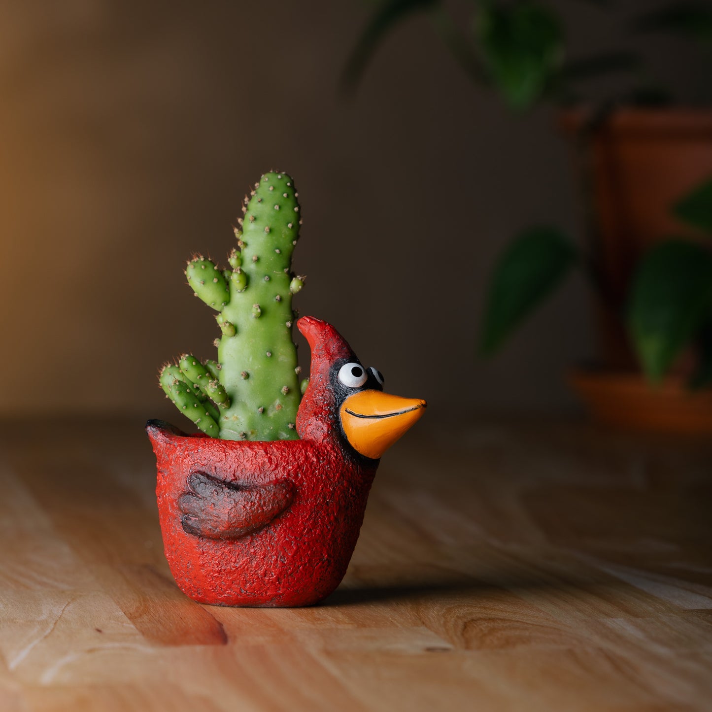 Mini Cardinal Blobhouse Planter - Ruby