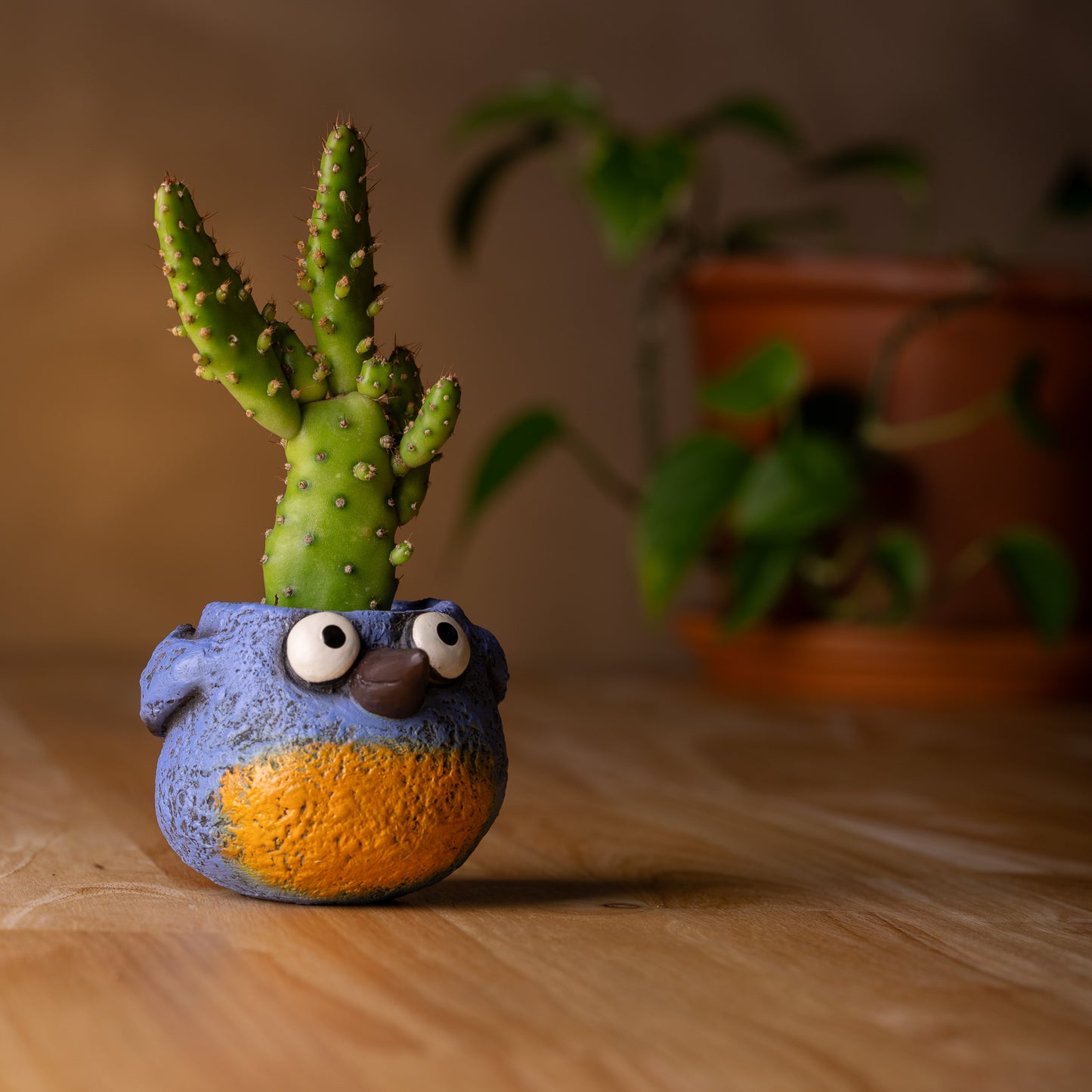 Mini Blue Bird Blobhouse Planter - Winkle