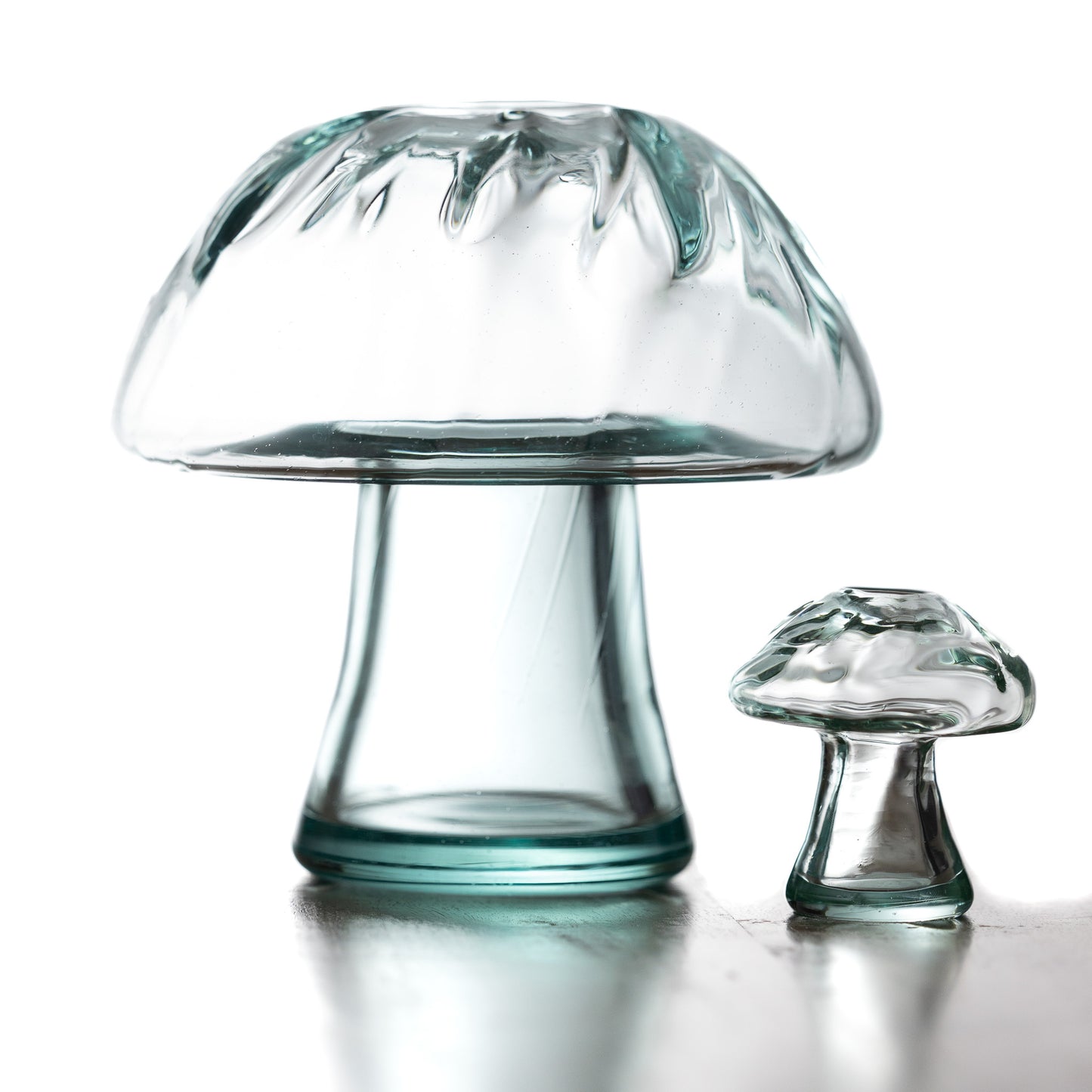 20cm Glass Mushroom Vase