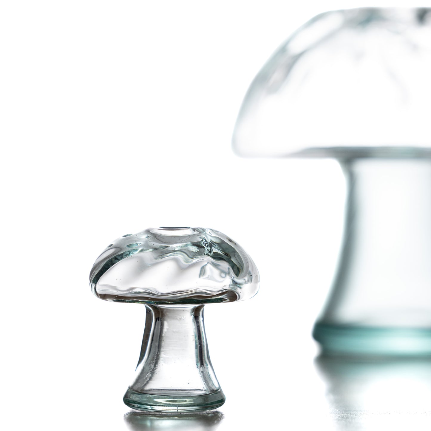 8cm Glass Mushroom Vase