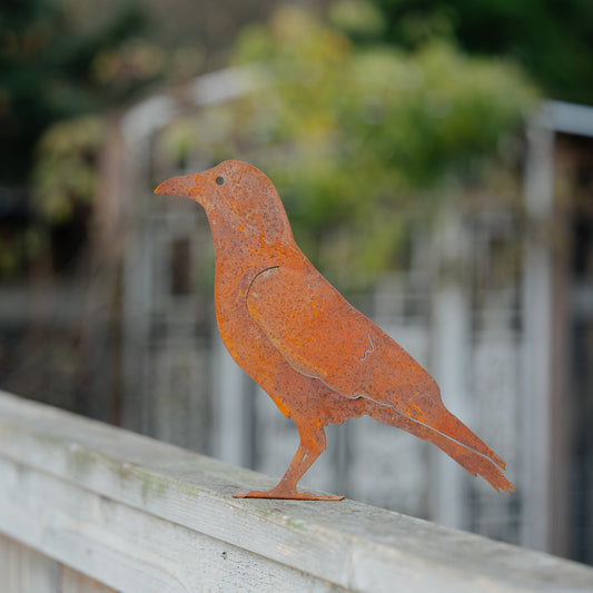 Rustic Steel Crow