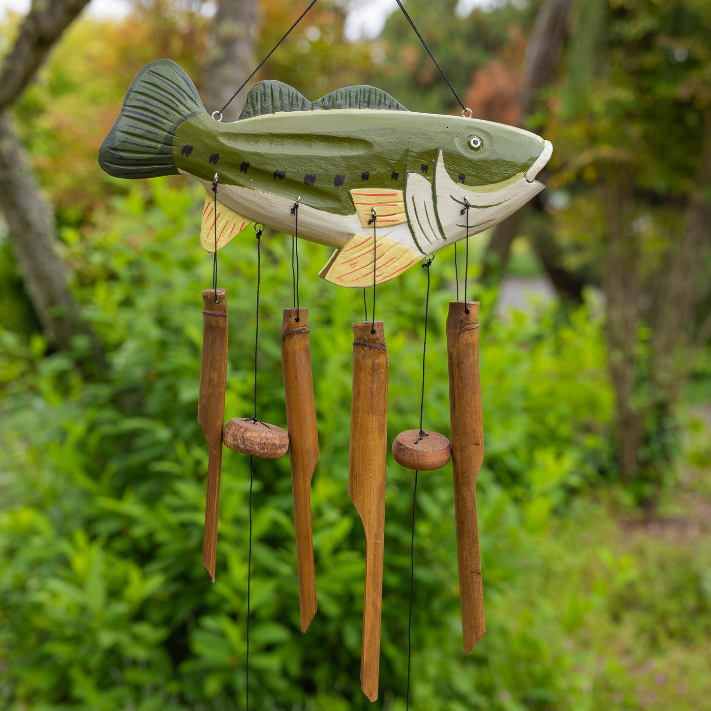 Big Mouth Bass Bamboo Wind Chime