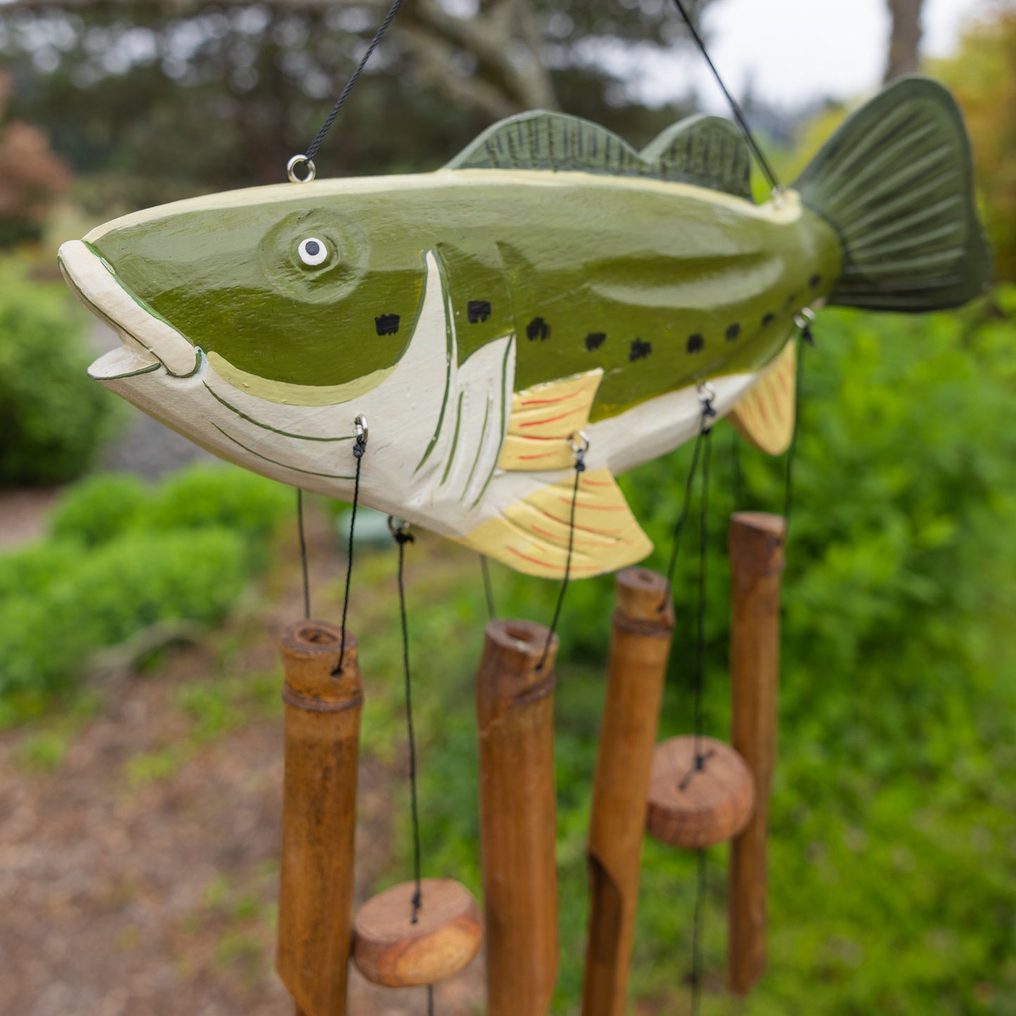 Big Mouth Bass Bamboo Wind Chime