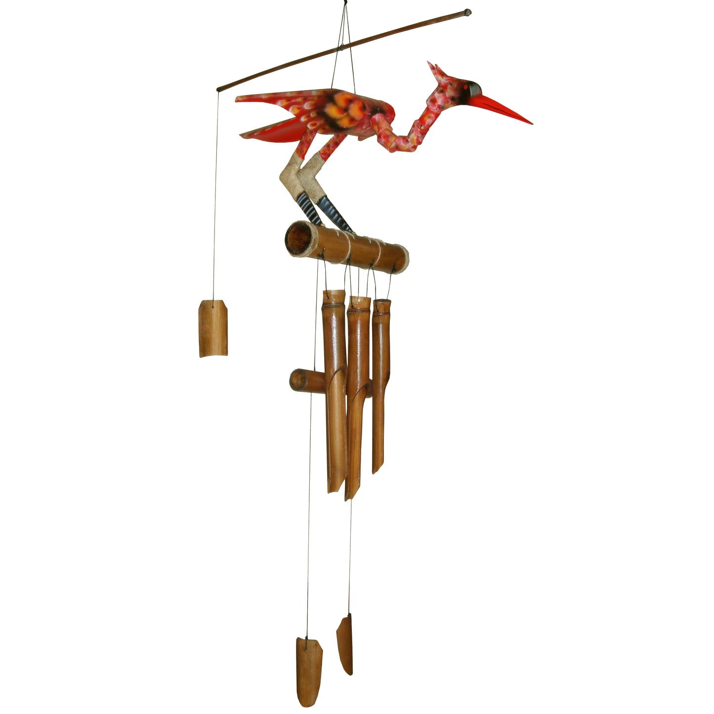 Scarlet - Red Bird Bobbing Head Wind Chime