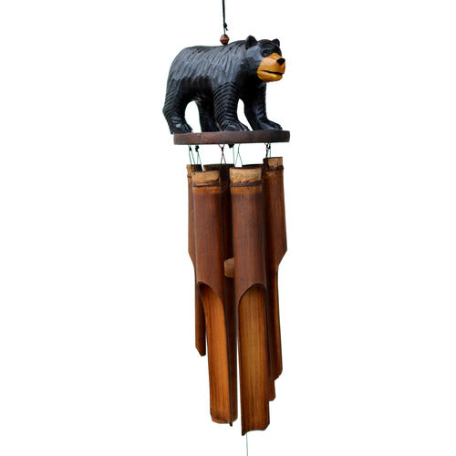 Black Bear Bamboo Wind Chime