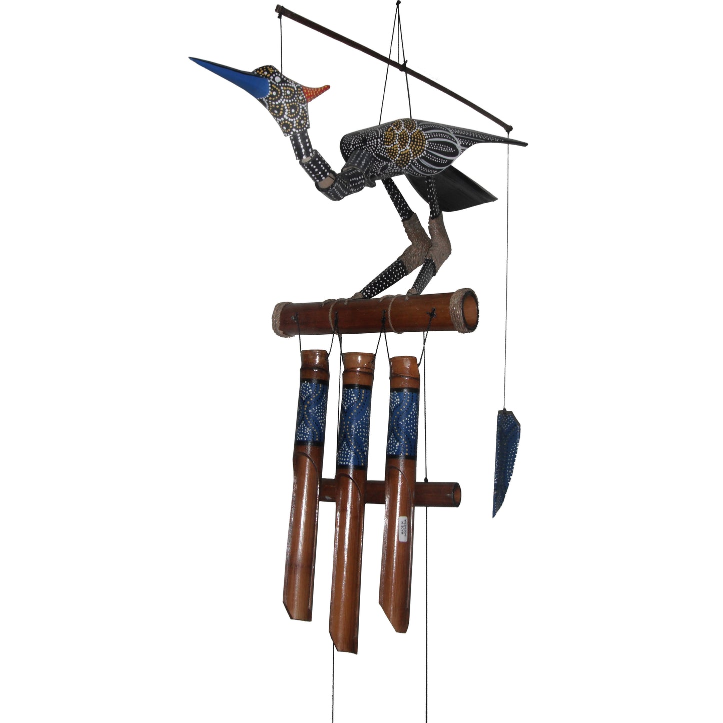 Aurora Bird Bobbing Head Bamboo Wind Chime