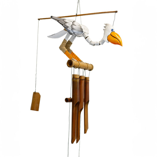 Pelican Bobbing Head Bird Wind Chime