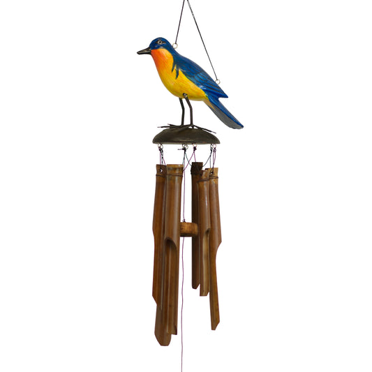 Eastern Bluebird Wild Bird Bamboo Wind Chime