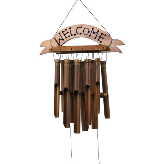 Welcome Sign Bamboo Wind Chime