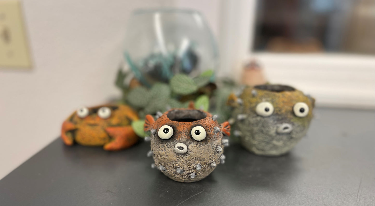 Sushi the Blowfish Planter