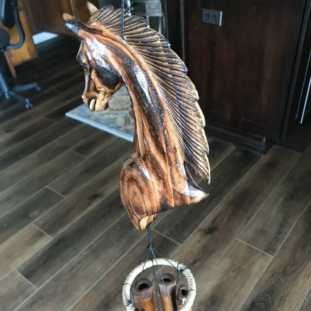 Horse Head Bamboo Wind Chime