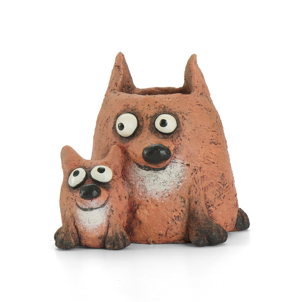 Maddie & Pip the Foxes Blobhouse Planter