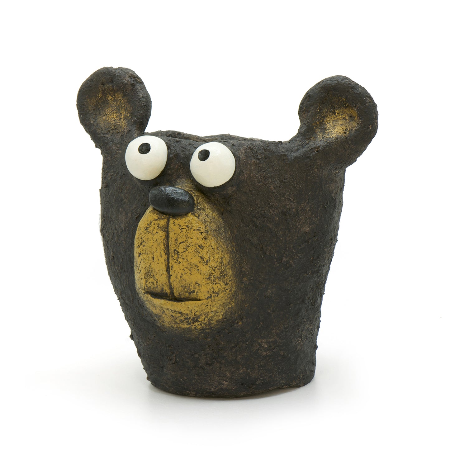 Bruno the Black Bear Head Blobhouse Planter