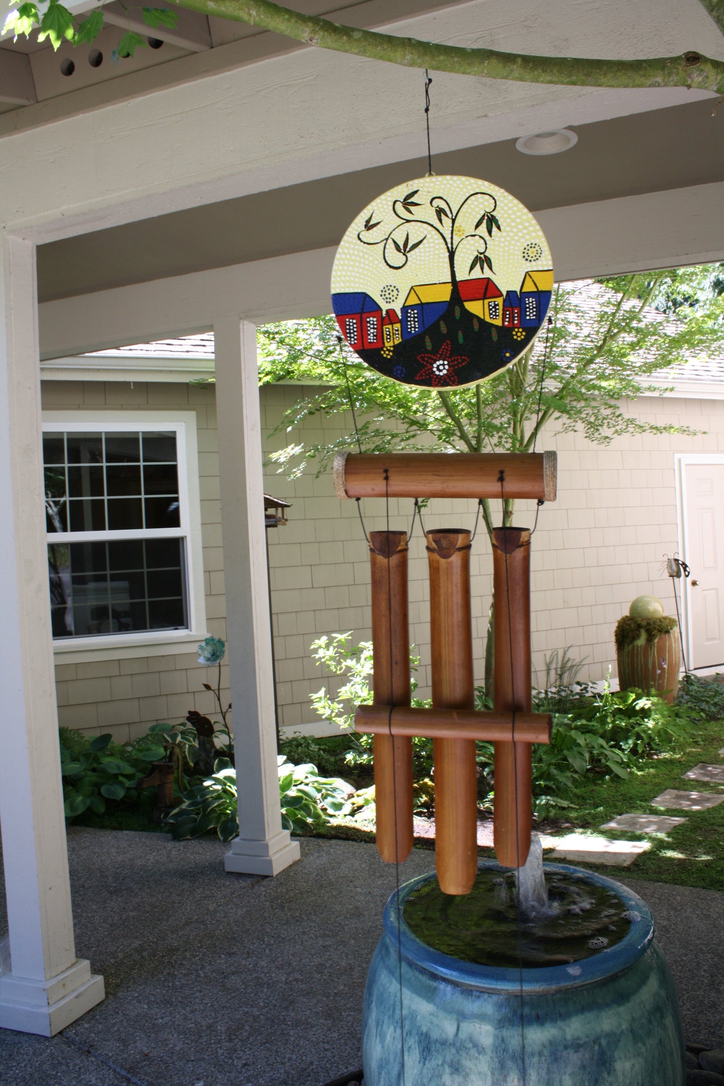 Village Dotted Bamboo Wind Chime