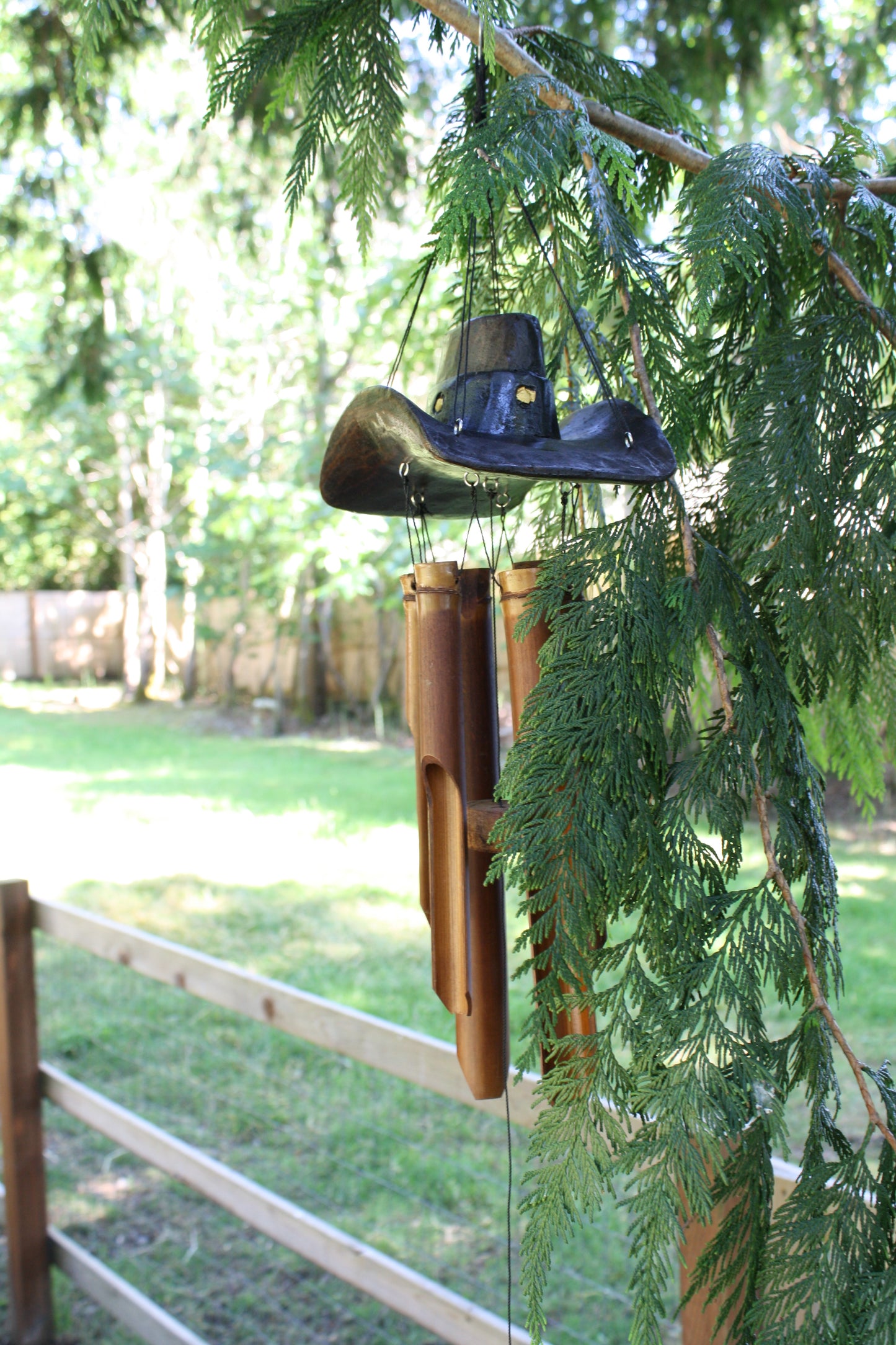 Cowboy Hat Bamboo Wind Chime