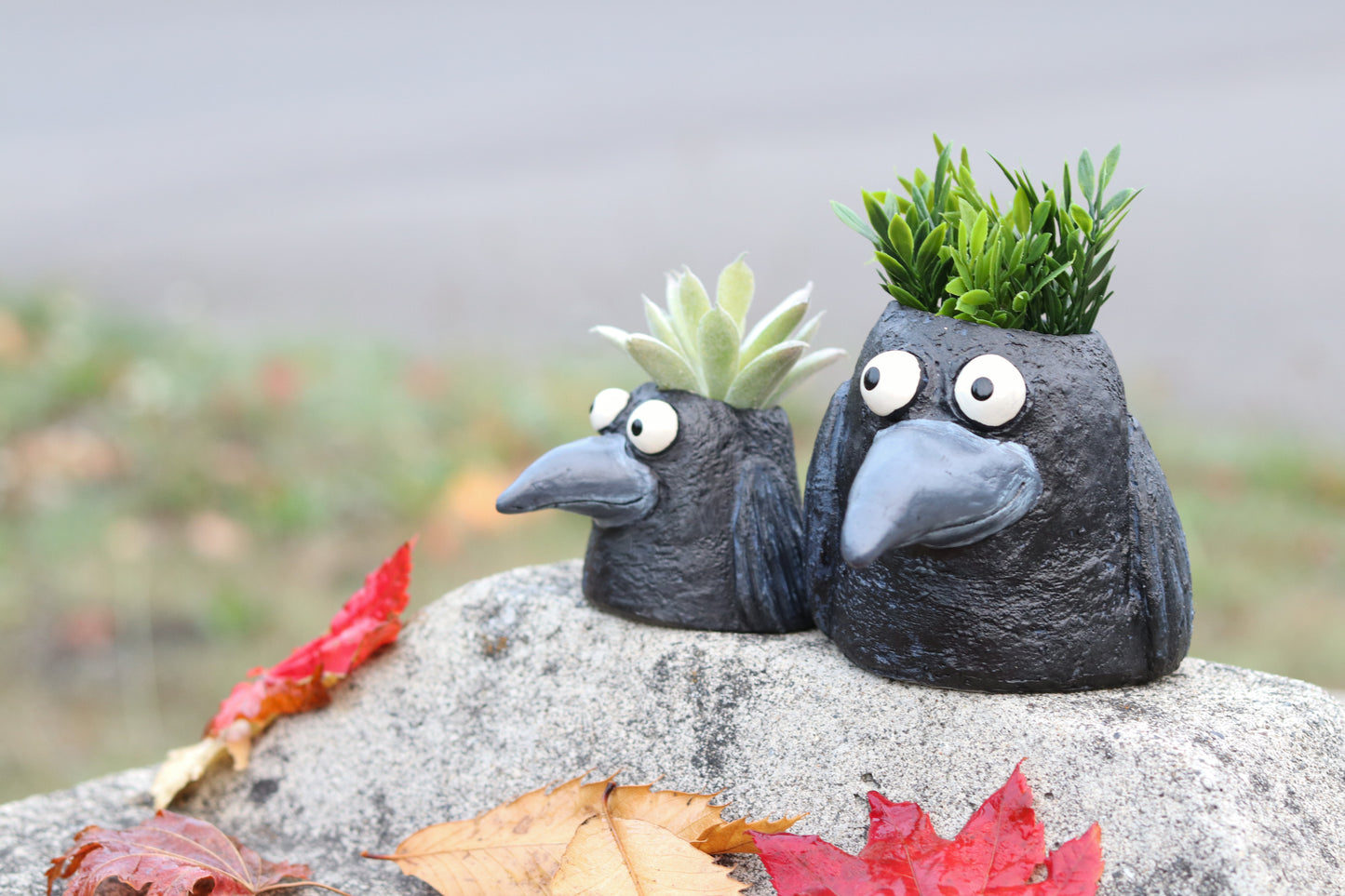 Poe the Crow Planter