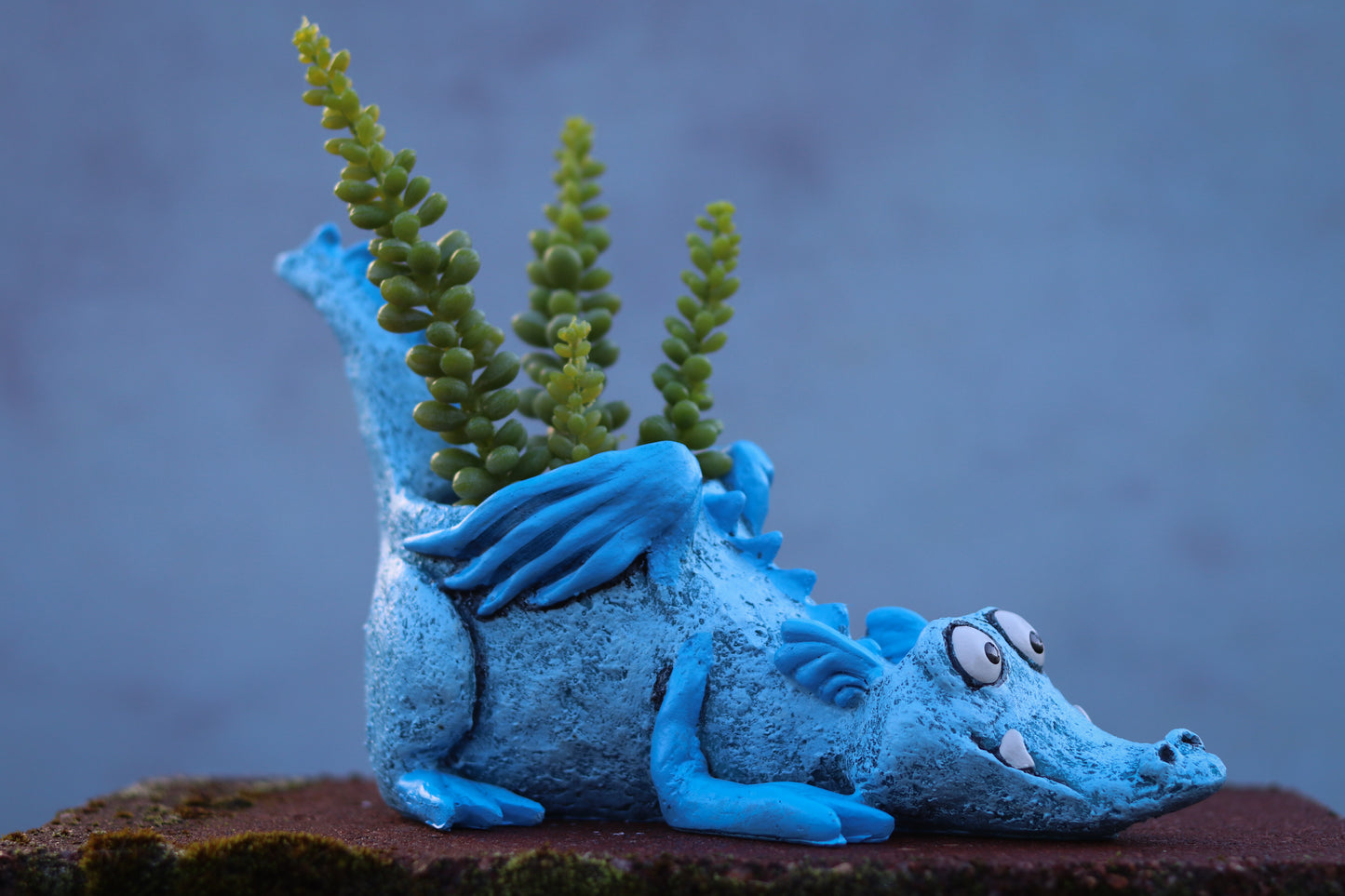 Lucky Blue Dragon Blobhouse Planter