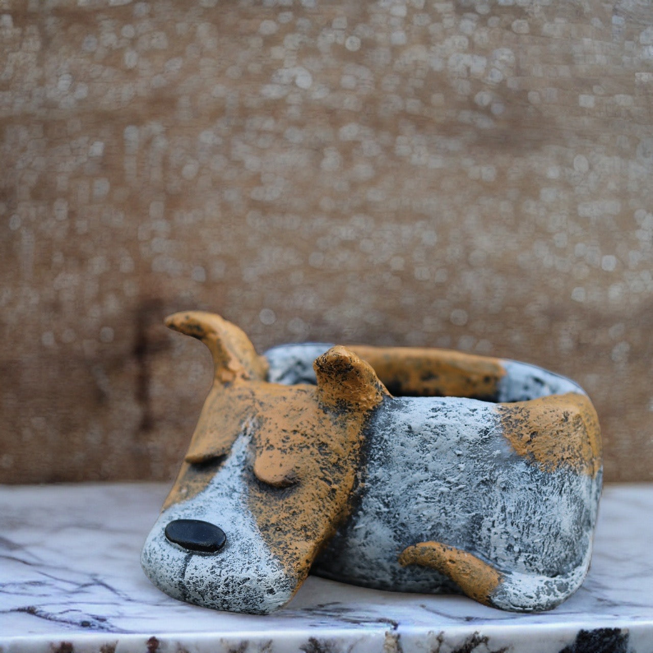 Luna Sleeping Dog Blobhouse Planter