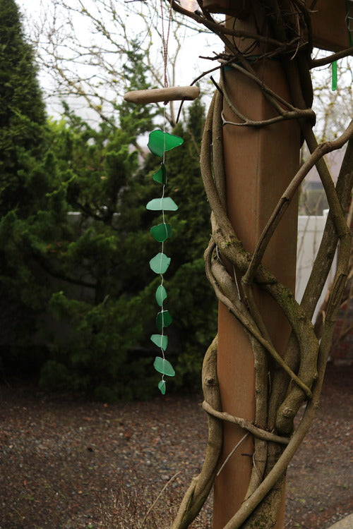 Tumbled Glass String Suncatcher