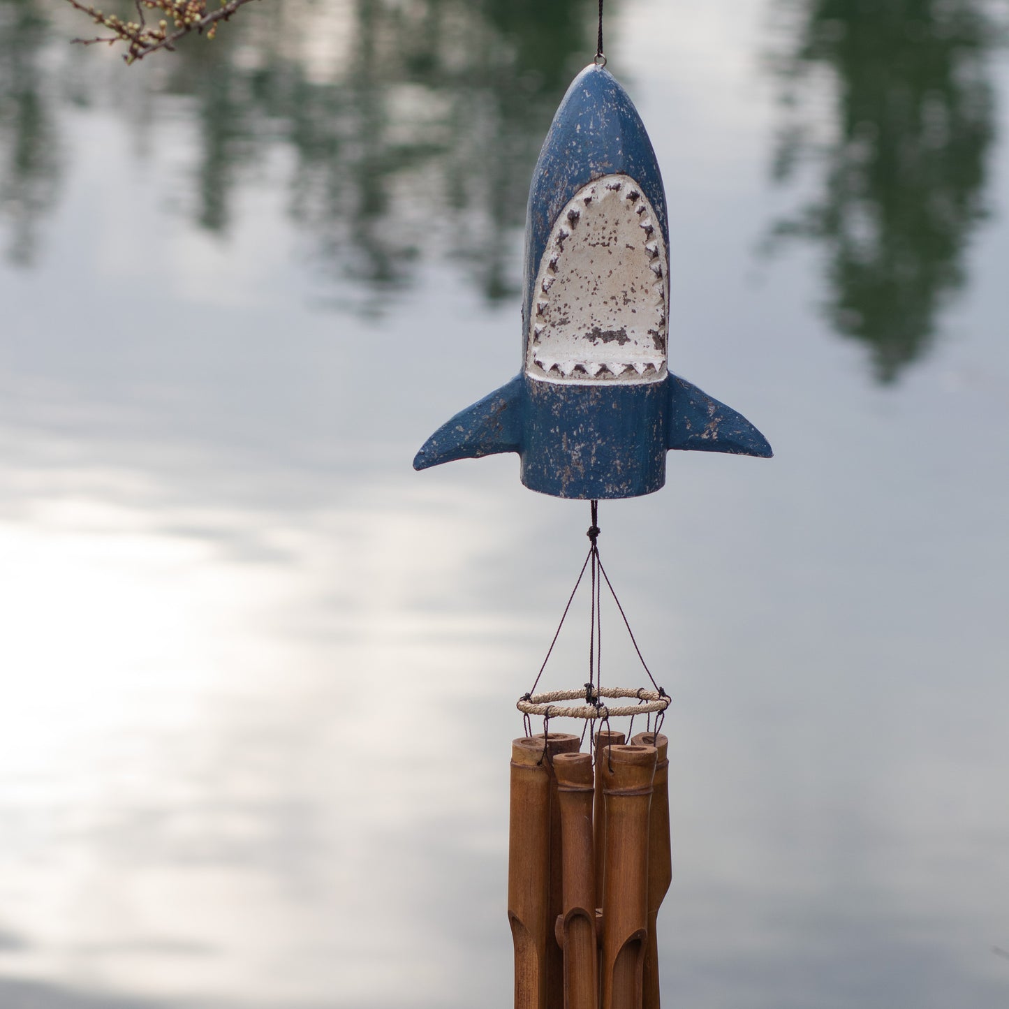 Shark Head Bamboo Wind Chime