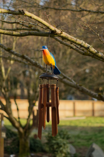 Eastern Bluebird Wild Bird Bamboo Wind Chime