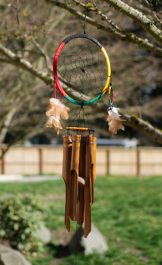 Dream Catcher Bamboo Wind Chime