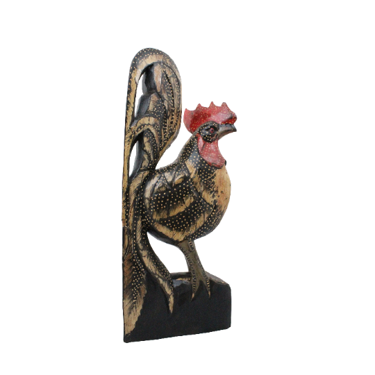 Standing Wood Chicken Carvings