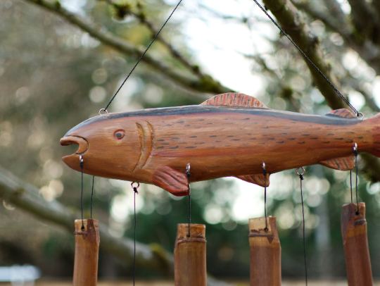 Trout Bamboo Wind Chime